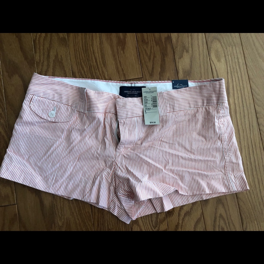 New orange pin stripe American eagle shorties!